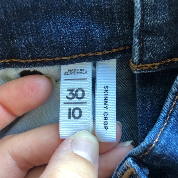 LOFT Medium Wash Skinny Crop Denim Jeans - Picture 5 of 5